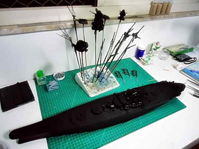 Plastimodelismo: Construindo o Yamato base