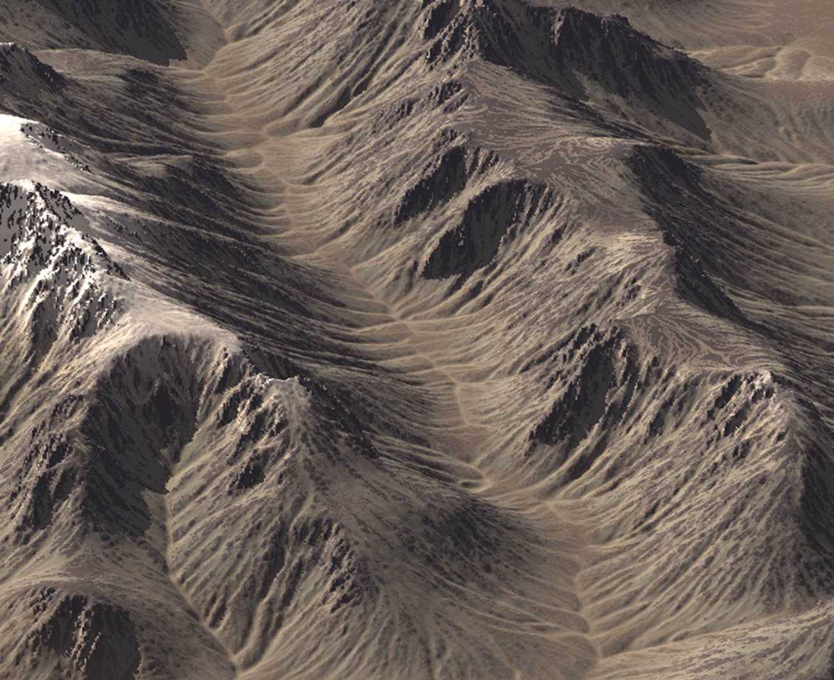 Terra Média do espaço Anduin_Mountains