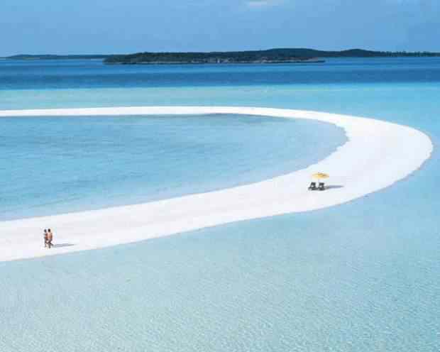 Foto Gump do dia: Linda praia nas Bahamas Bahamas-Copperfield-Bay-Musha-Cay-620x496
