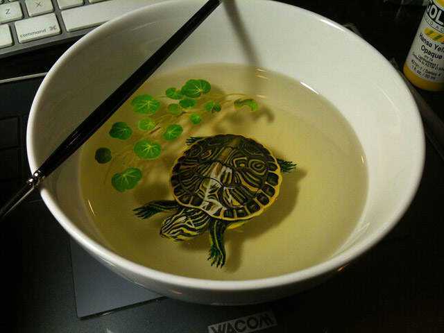 O polvo fake de Keng Lee e outras pinturas Incredible-Photorealistic-3D-painting-by-Keng-Lee-4