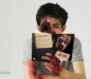 Quer ganhar brindes gratis do Mundo Gump? zumbi lendo meu livro_paraface
