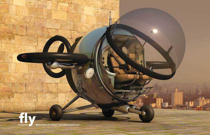 Mais um carro voador bizarro Citycopter3