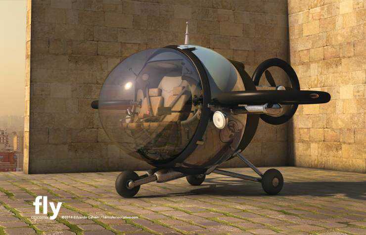 Mais um carro voador bizarro Citycopter8
