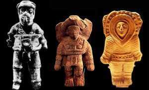 Escultura da Space Goddess - O conceito Ancient Astronauts - 02