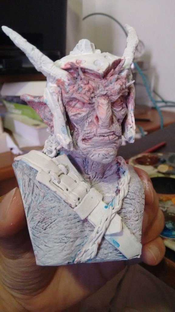 Pintura de miniatura passo-a-passo: Pintando o Belioz pintado13