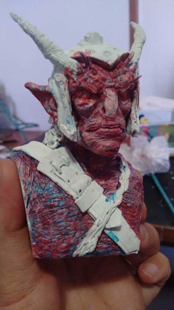 Pintura de miniatura passo-a-passo: Pintando o Belioz pintado15