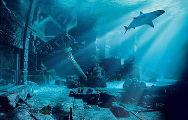 Olha que maneiraço: Um hotel submarino em Dubai Atlantis The Palm_marine_and_waterpark_ambassador_lagoon_view