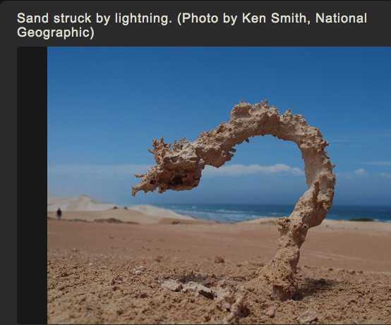 Criatura flagrada pela NASA?! Será que há vida em Marte mesmo? Fulgurite in Sand