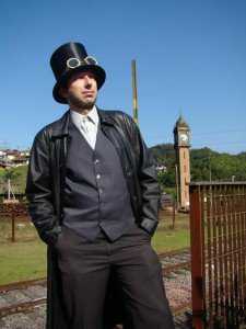 Livro Steampunk: Le Chevalier e a Exposição Internacional O autor parece que saiu do próprio livro.