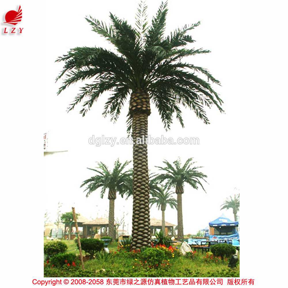 A fabrica de árvores na China Large-outdoor-artificial-trees-everlasting-artificial-palm