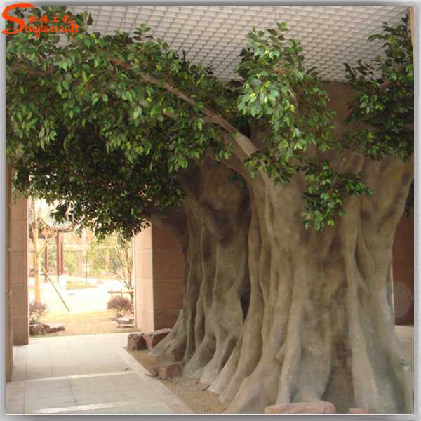A fabrica de árvores na China cheap-large-outdoor-artificial-trees-and-life (2)