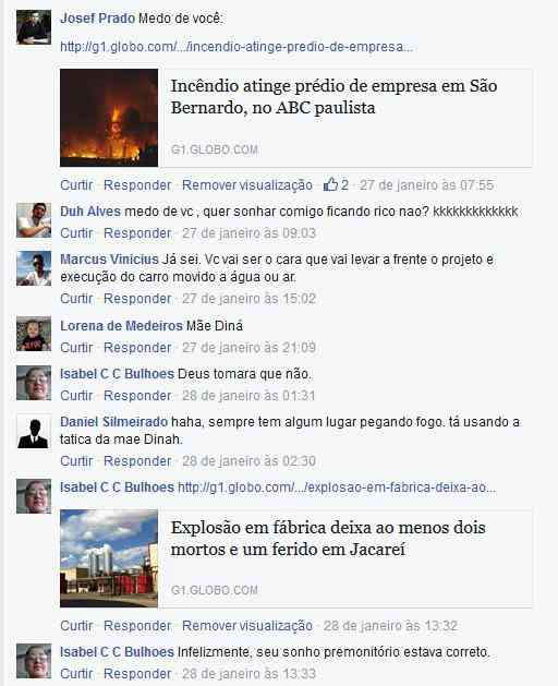 Sonhos e previsões desconcertantes premonitorio