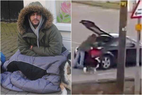 O mendigo malandro que volta pra casa em carro de luxo que vale 230.000 reais Audi-beggar-600x400