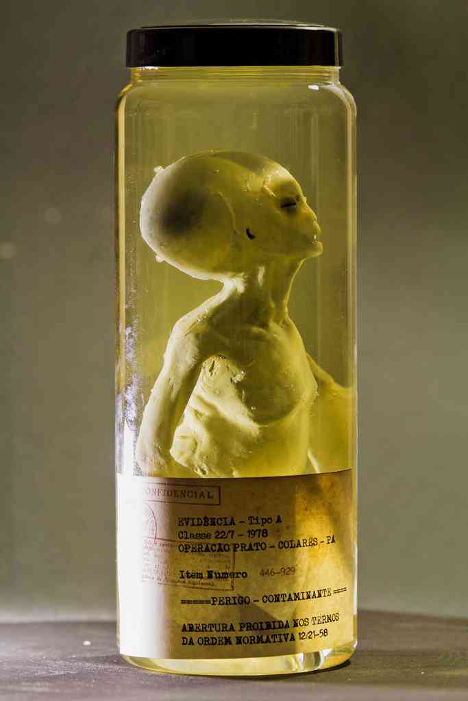 Feto alien no tubo alien no pote