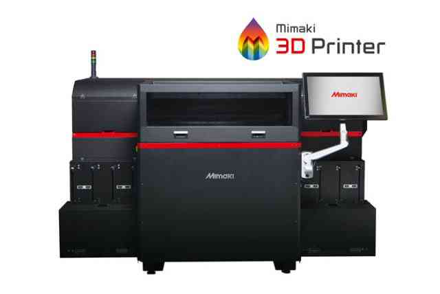Impressão 3d colorida: A nova fronteira da impressão 3d A primeira impressora 3D de Mimaki é o LED UV Mimaki 3DUJ-553, que cura camadas de fotopolímeros em objetos sólidos e coloridos. (Imagem cortesia de Mimaki.)