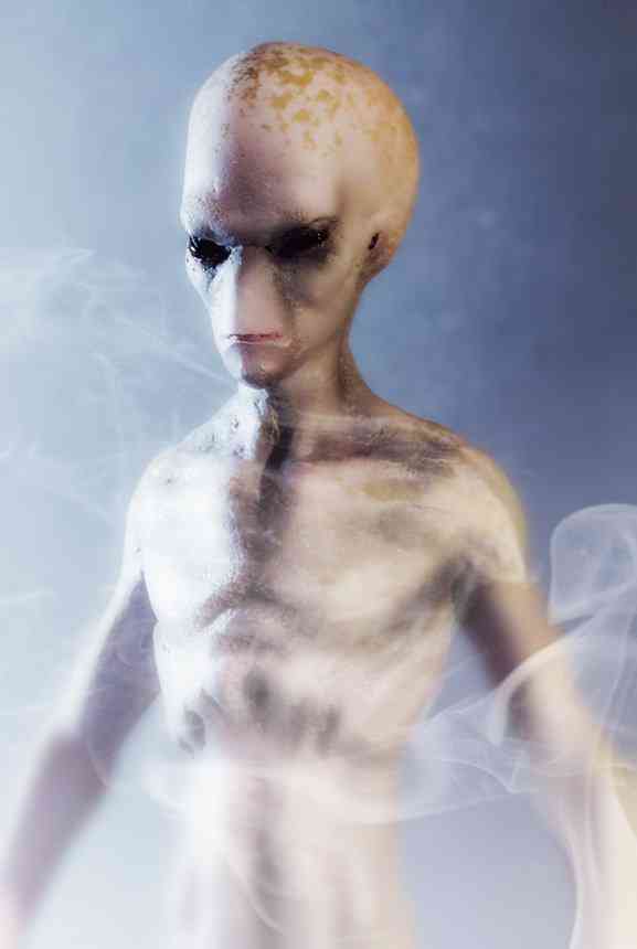 The Visitor - A primeira peça oficial do novo estudio THEVISITOR3 low | Arte | alien, esculturas, grey, ufo
