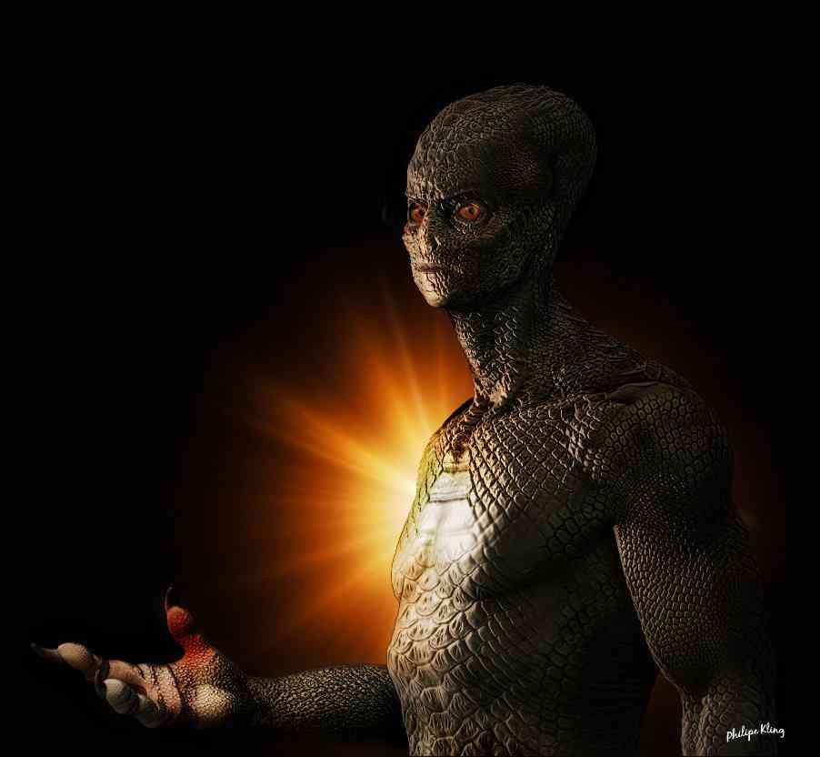 The Visitor - A primeira peça oficial do novo estudio lizardman | Arte | alien, esculturas, grey, ufo
