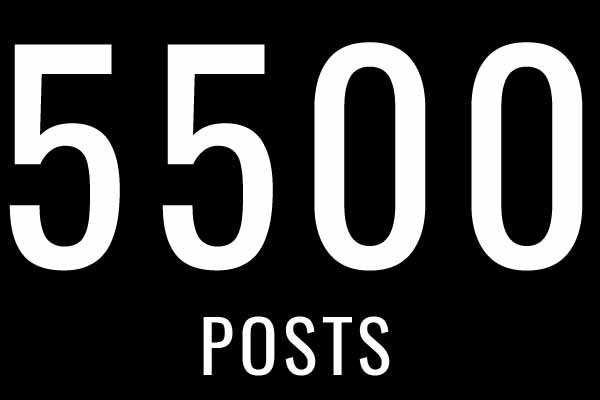 Chegamos ao post numero 5500! 5500posts | Mundo gump | blog, mundo gump, posts