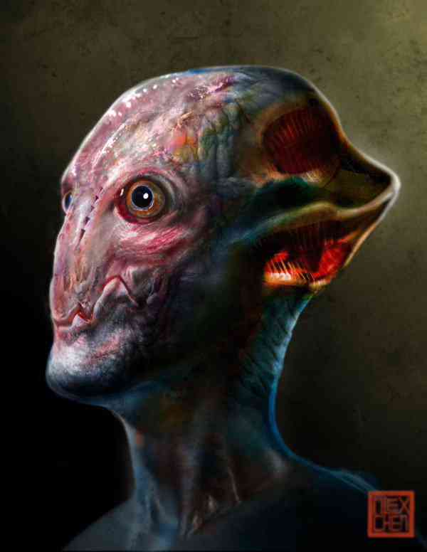 Ultra gump blaster mega pack ultimate post de monstros 6 Alien Head | Arte | baba, bizarro, criaturas, demonios, fantasia, grotesco, monstros, nojento, pesadelo, seres