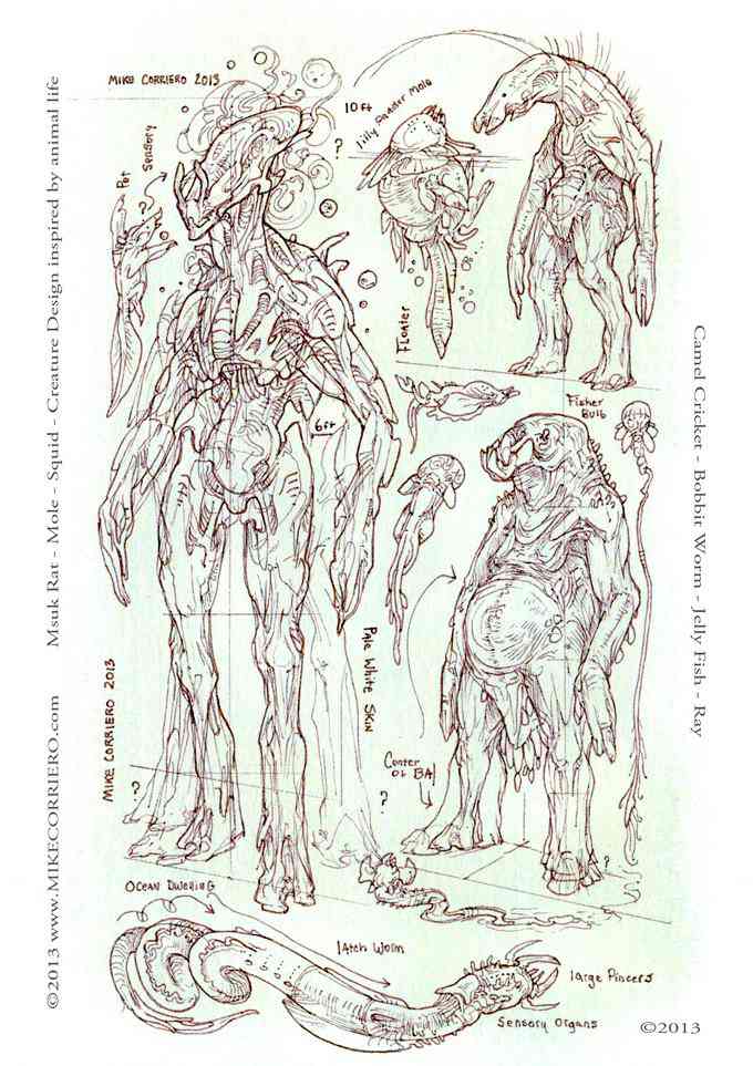Ultra gump blaster mega pack ultimate post de monstros 6 Alien Races Mike Corriero 2013 web | Arte | baba, bizarro, criaturas, demonios, fantasia, grotesco, monstros, nojento, pesadelo, seres