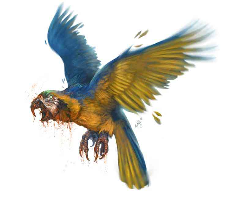 Ultra gump blaster mega pack ultimate post de monstros 6 Angry Parrot | Arte | baba, bizarro, criaturas, demonios, fantasia, grotesco, monstros, nojento, pesadelo, seres