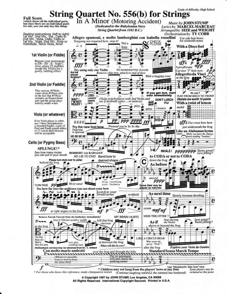 A musica mais insana de todos os tempos. string qt 556b pg 1 | Bizarro | bizarro, curioso, musica